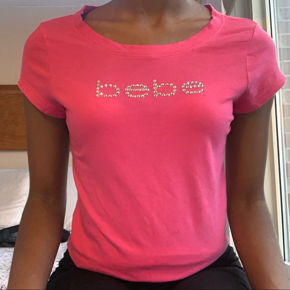 Cute pink Bebe soft t shirt 💞